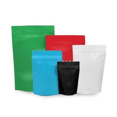 Ziplock गंध प्रूफ स्टैंड अप पॉच खाद्य पैकेजिंग के लिए कस्टम मुद्रित बैग