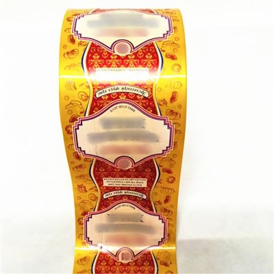 कैलिबर 19 मिमी कैलिबर 220 मिमी मुद्रित कृत्रिम सॉसेज आवरण प्लास्टिक खाद्य पैकिंग फिल्म नायलॉन पीए / पीवीडीसी